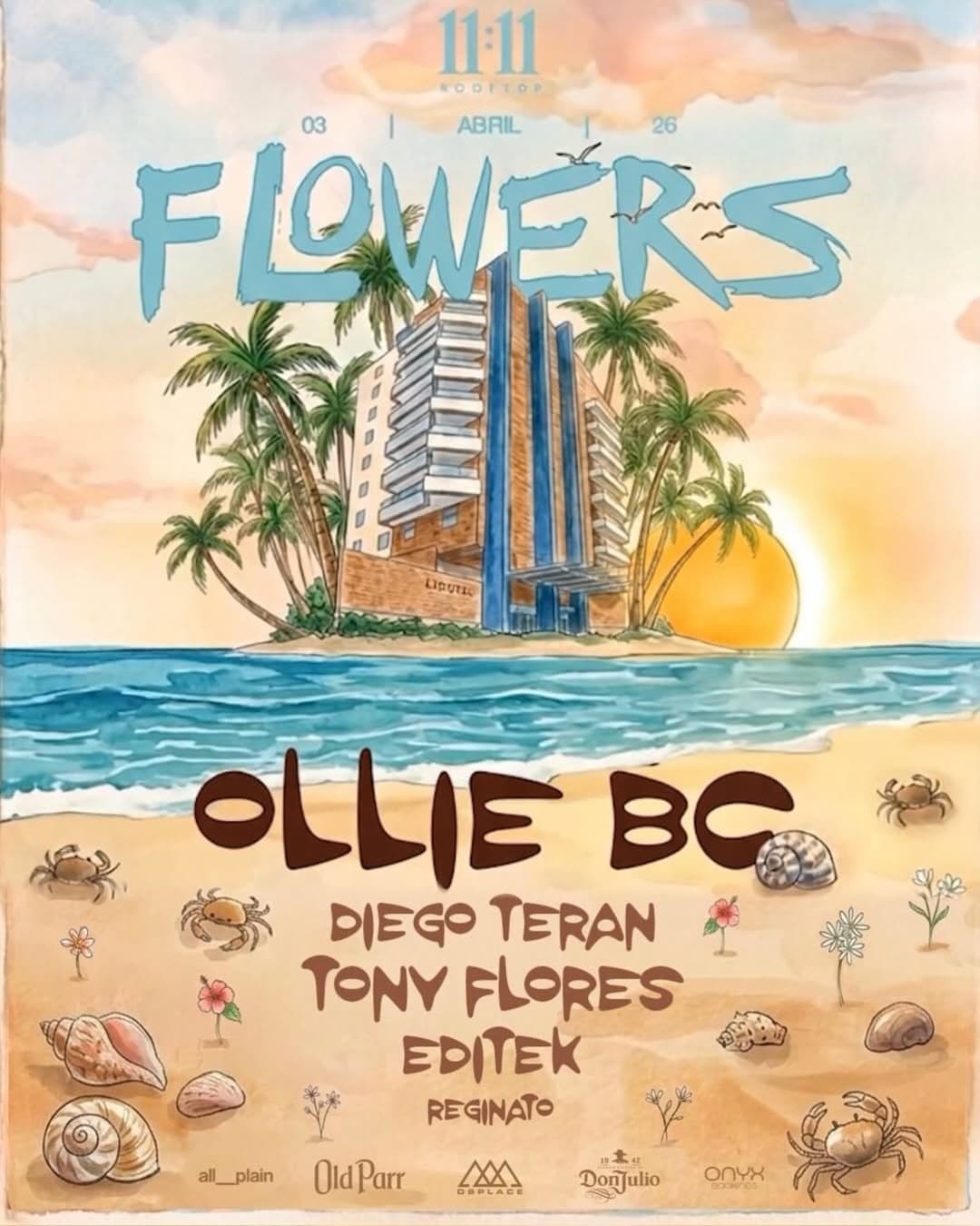 🌸 FLOWERS: ATARDECER EN EL ROOFTOP 🌸